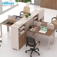 【HiBoss】简约板式办公桌 桌柜组合单人工作位 职员工作台,【HiBo