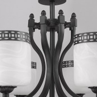 【 定制】现代铁艺吊灯定做，简约圆形玻璃灯别墅客餐厅灯